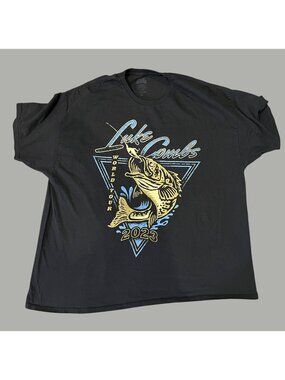 Luke Combs 2023 World Tour Black T-Shirt 3XL Graphic Tee Made In Honduras